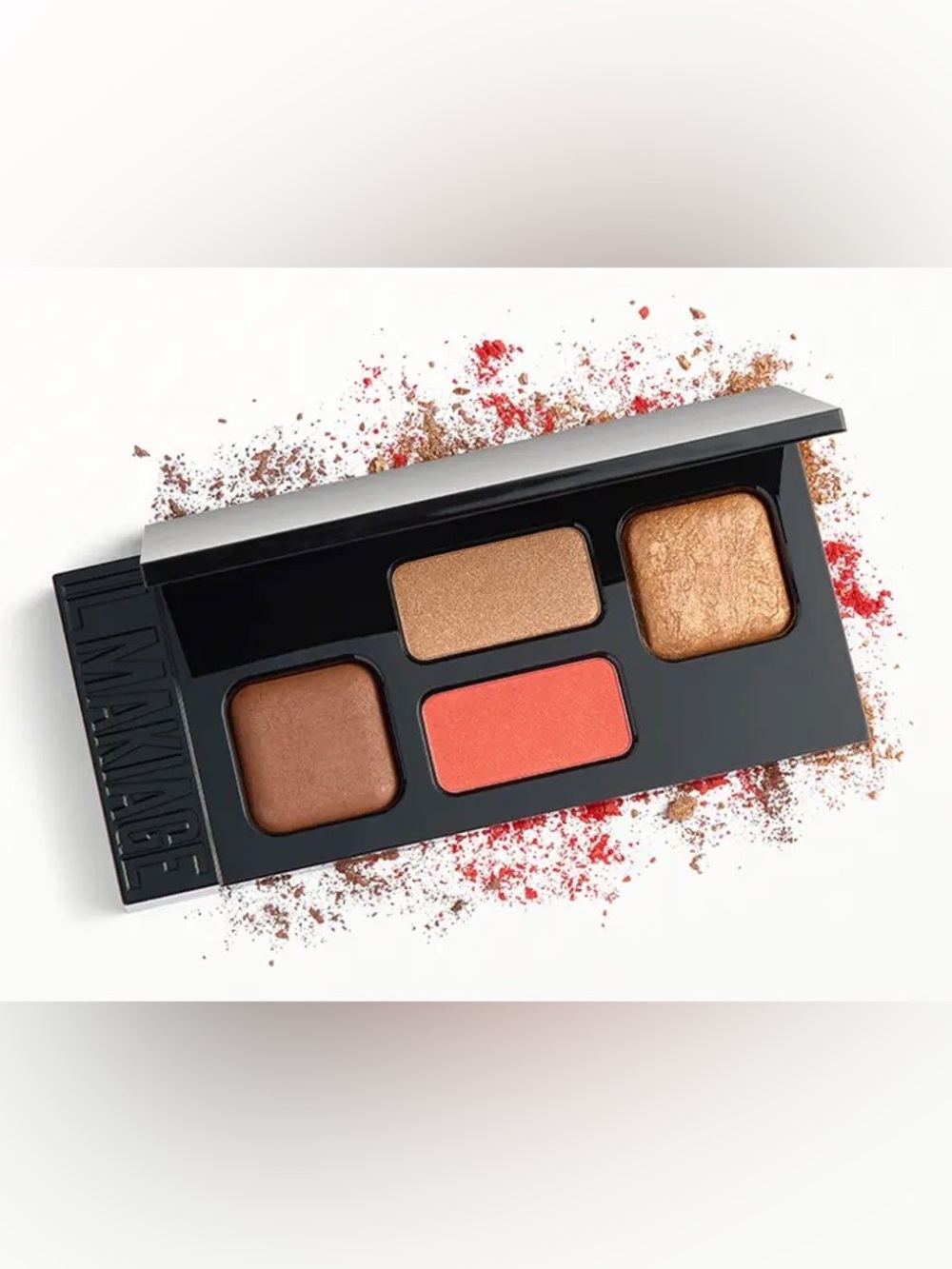 Il Makiage High Point Face Shaping Palette in DEEP NEW! RV$72 Warm Bronze Coral - Picture 2 of 9